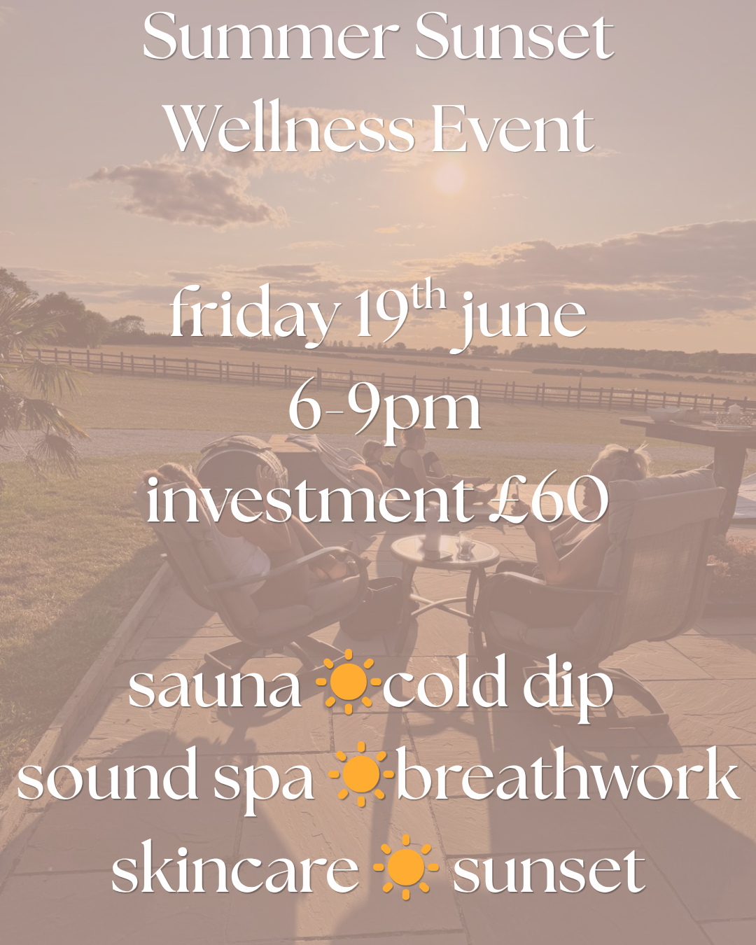 Summer Sunset Wellness Event