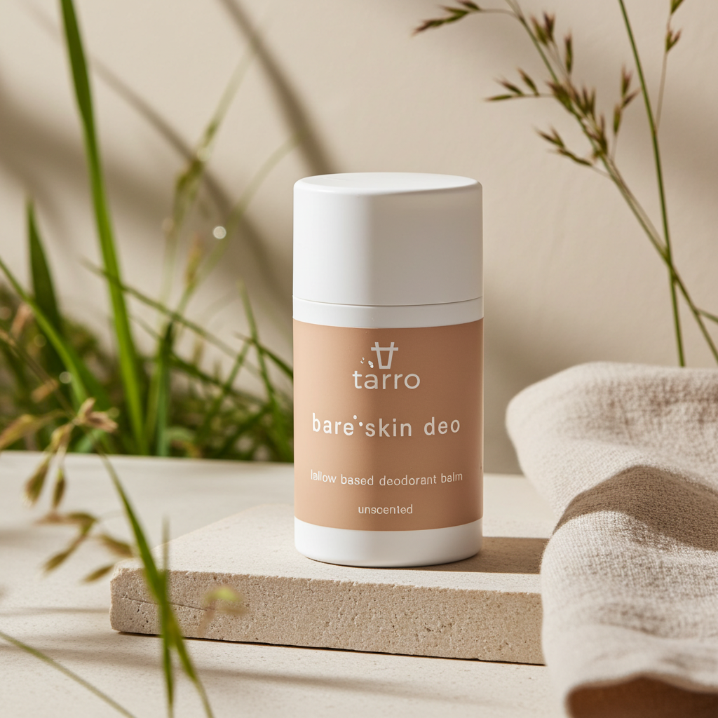 Bare Skin Deo. Unscented Tallow Deodorant Balm